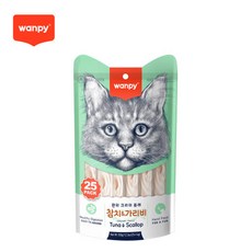 완피 크리미 퓨레 고양이 간식, 25개, 14g, 참치 + 가리비 혼합맛