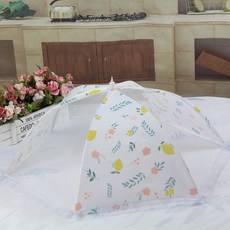 밥상 밥상보 식탁 음식 원터치 푸드커버 덮개 교자상보, 1개, 밥상보 홍학