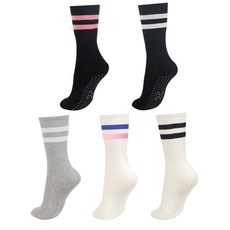 HOSKUS 條紋瑜珈長襪 5雙
