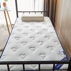 폭좁은 매트리스 싱글 1인용 기숙사 하얀색 흰색 라텍스, 80cmx180cm, 매트리스-하트 화이트