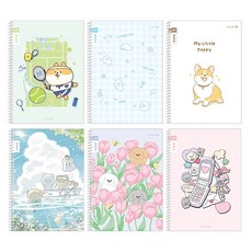 (모닝글로리) 1500 초등 스프링노트 알림장 넓은칸 1권(랜덤) 초등노트 SP, 여아용, 1권