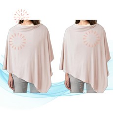 Konssy 콘씨 모유 수유 가리개 블러쉬 베이지 니트 가리개 360도 완벽 보호 통기성 좋은 다용도 카시트 캐노피 M6 2개