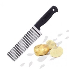 물결 파도 감자 묵 채썬 칼 나이프 슬라이서 도구, 1개