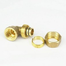 PEX AL PEX 튜브 I.DxO.D 12x16mm 1/2인치 BSP 암나사 엘보 황동 배관 부속품, 01 26x32mm, 01 1인치
