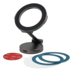 삼에스 차량용 맥세이프 자석 회전 접이식 휴대폰 거치대 C79, 3개, GRAY 그레이