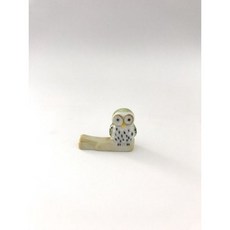 東昇瓷器餐具 貓頭鷹筷架, 1個, 綠貓頭鷹筷架