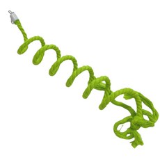 새장 속 나선 횟대 앵무새 장난감 모양 변형 철사횃대 150cm, 1개