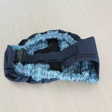 新生兒繈褓背巾 繈褓背袋 寶寶背帶，親膚透氣材質，多功能用途，人體工學設計，輕巧方便攜帶, 藍綠條紋格子