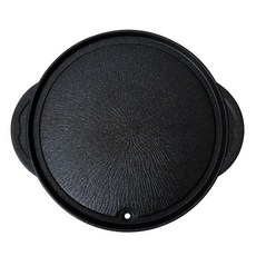 마미쿡 불같은 원형 구이팬 32cm 고기불판 삼겹살 캠핑, 1개