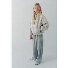 [국내배송] 자라 ZARA 소프트 터치 와이드 레그 팬츠 - 그레이 937944