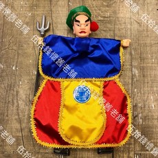 伍拾錢 布袋戲掌中戲偶 - 西遊記 三國志系列 (三太子 楊戩 紅孩兒 武松 展昭 老虎) 台灣復古懷舊手偶, 1個