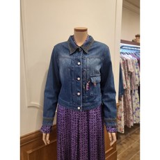 비꼴리끄 데님 에스닉 자수 재킷 B242DJ2010_s 656523