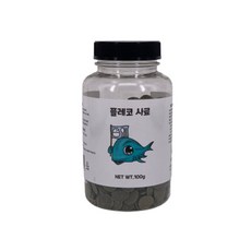 영아쿠아 플레코 사료 100g 식물성 코리 안시먹이, 1개, 1g
