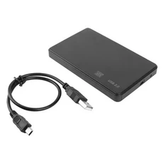 노트북 데스크탑 PC용 하드 드라이브 인클로저 HDD SSD 케이스 USB 2.0/3.0 to SATA 2.5 인치, 01 USB2.0