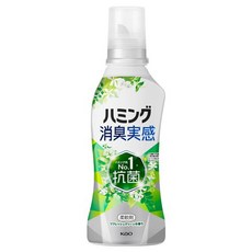 Humming 實感除臭纖維柔軟精 室內晾乾/陰天晾乾/夜間晾乾等情況下也能無敵除臭! 清新綠香 本體 510ml, 1個