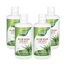 네이쳐스웨이 알로에베라잎즙 무맛 1L(33.8fl oz), 1L, 4개