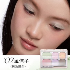 everbob 蝴蝶結系列六色眼影盤 #02風信子 啞光珠光眼影, 1個, 六色眼影 # 02風信子, 六色眼影 # 02風信子