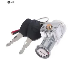 더큰 헤드 타입 전기 자전거 점화 온/오프 키 스위치 무거운 하중 리튬 이온 배터리 케이싱 잠금 장치, 01 1set
