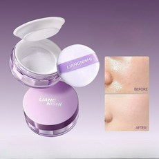 DEEPSUN 긴시간 가볍게 뽀송한 페이스 가루 파우더 뭉침없이 사용&방수, 1개, 투명 화이트
