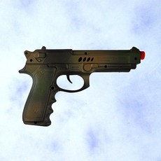 瘋狂派對 萬聖節安全手槍/軍人配件/警察配件/玩具手槍/道具手槍/9吋迷彩發聲火石槍, 詳見包裝