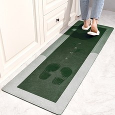 生活同情家庭廚房高級廚房墊防滑防水, 綠色