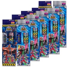 파워레인저 5본 연필세트, 10개, 랜덤