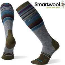 Smartwool PhD Snow 男款中量級滑雪高筒襪/滑雪襪 SW004119, E47月光灰,M, 1個