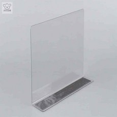 리2치점빵 아크릴가림막 L형 투명 칸막이 20x12cm 자석형