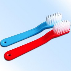 단단한모 긴손잡이 틀니전용 고급 칫솔1P 틀니치솔 칫과 환자, 상세페이지참조