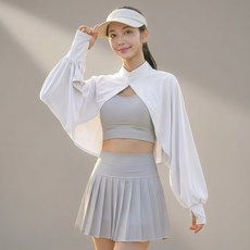 안느까사 어깨도 커버되는 시원한 케이프 쿨토시, 1개, 퓨어 화이트