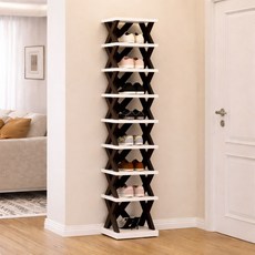 리빙닥터 공간활용 분리형 신발장, 블랙, 9단