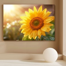 더마네이처 해바라기액자 돈들어오는 인테리어그림, 15번 해바라기그림