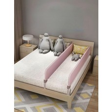침대분리쿠션 침대분리가드 난간 인테리어 낙상방지 낙하 베이스 원터치룩, 회색중간 지지봉
