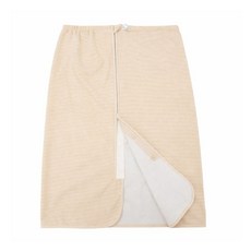 아띠꼴로 환자 노인 어르신 환자복 임산부 방수치마 산모 방수매트, 스트라이프 베이지, M, 1개