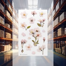 압화 타입 스티커 벚꽃 포토앨범 플라워아트 플라워데코 폰케이스장식 인테리어소품 소품제작