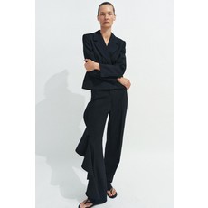 ZARA 자라 ZW 컬렉션 프릴 팬츠 - 블랙 1927/998/800 135806