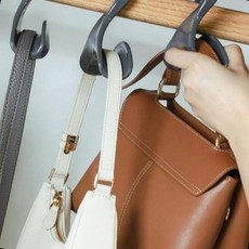 휴대용 가방걸이 미니 가방걸이대 이동식 핸드백걸이후크, 블랙, 1개