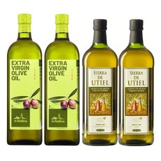 慕雅利華 梧堤耶 特級初榨冷壓橄欖油 1000ML*2+艾奇利華 1L*2, 4個, 1L