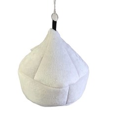 網紅寵物蒙古包冬季保暖趣味鳥玩具鸚鵡倉鼠金絲熊窩吊牀小寵用品, 1個, 直徑15CM白色