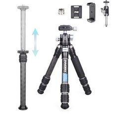 삼각대 가방INNOREL CT223C 10층 탄소 섬유 미니 삼각대 디지털 DSLR DV 비디오용 소형 휴대용 데스크탑, 01 CT223C set with D28, 01 CHINA