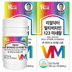 리얼닥터 멀티비타민 123 미네랄 60정, 100정, 2개