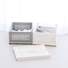 아트박스/가쯔 슬라이딩 수납정리함 리빙박스 폴딩박스 L 1개, 그레이