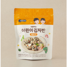 처음 먹는 어린이 김자반 5p, 해물야채, 25g, 2개