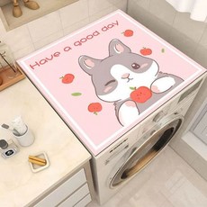 건조기 생활방수 커버 세탁기 덮개 인테리어 다용도 42962PC 1(PC), 02.레드옐로꽃