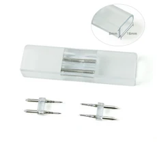 8x16mm 9x18mm 2 핀 4 핀 커넥터 RGB 네온 라이트 110V 220V I L T 모양 커넥터 2835 5050 유연한 Led 스트, 04 2Pin I Type, 1개