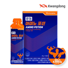 아미노포션 ( ) 아미노산 BCAA 에너지젤 바이탈 헬스 러닝부스터, 1박스, 45g