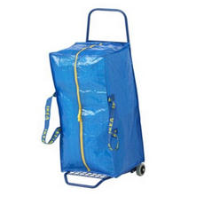 이케아 프락타 카트용 트렁크 가방 시장가방 백팩 76L, 장바구니대형90161989, 1개