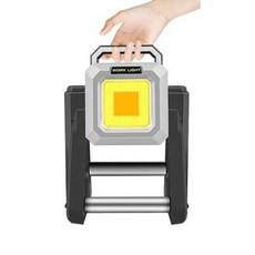 便攜式LED工作燈 帶支架 高亮度節能 適用於戶外露營及緊急照明, 1個