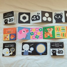 하뚱 아기 초점책 세트 (흑백+컬러+말놀이 거울 동화책), 처음교육, 전3권