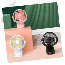 클립 거치 방식 휴대용 미니 선풍기 유모차 책상 침대 어디든 부착 가능 여름, 상세페이지 참조, 화이트
